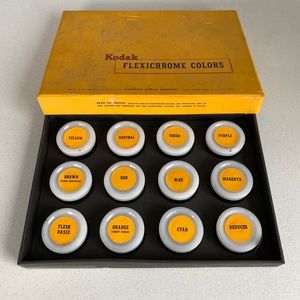 Kodak Flexichrome Colors, Set Of (12) Dyes For Color Photograph Print Process